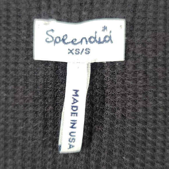 Splendid Thermal Wrap Black Cardigan - Picture 14 of 16